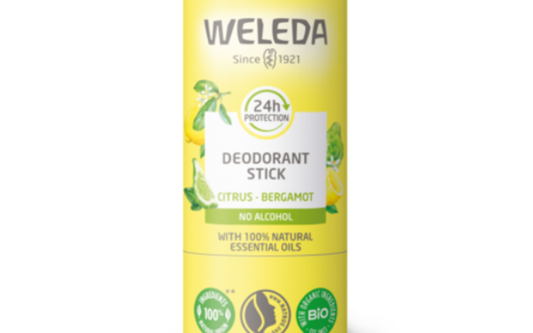 CITRUS + BERGAMOT, 24h deodorant stick van WELEDA